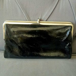 Hobo international doyble frame leather wristlet s